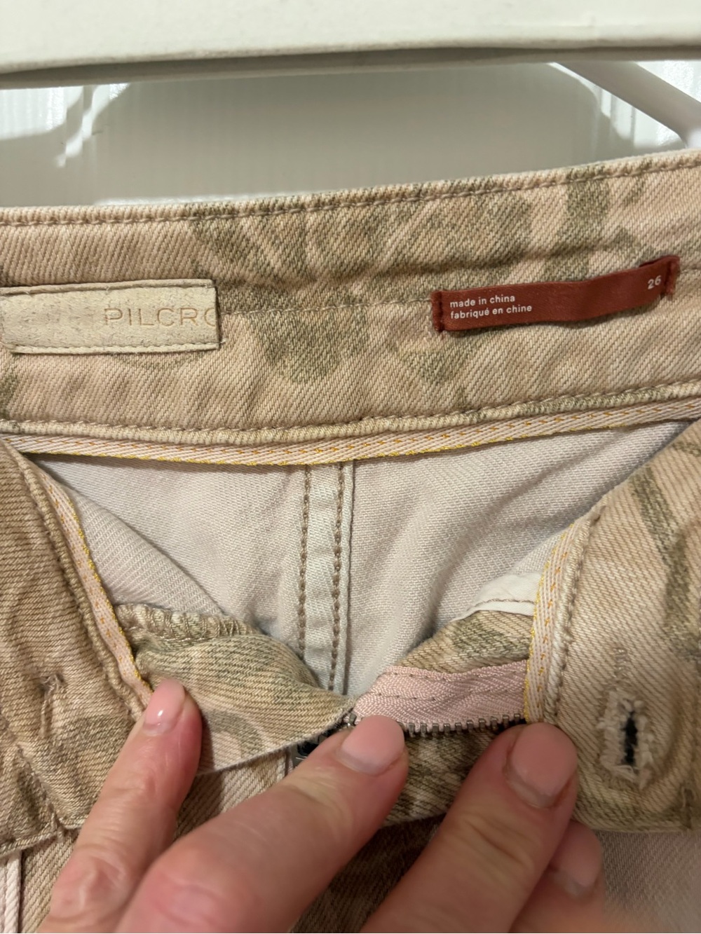 Anthropologie Pilcro The Camp Wenderer Patchwork Embellished Pants Bohemian 26 - Picture 6 of 16
